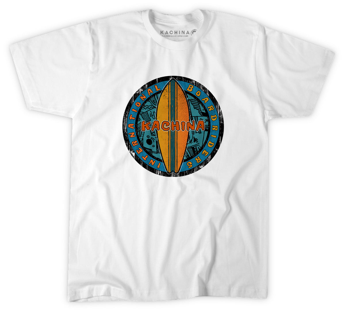 Kids Surfboard Tee - White
