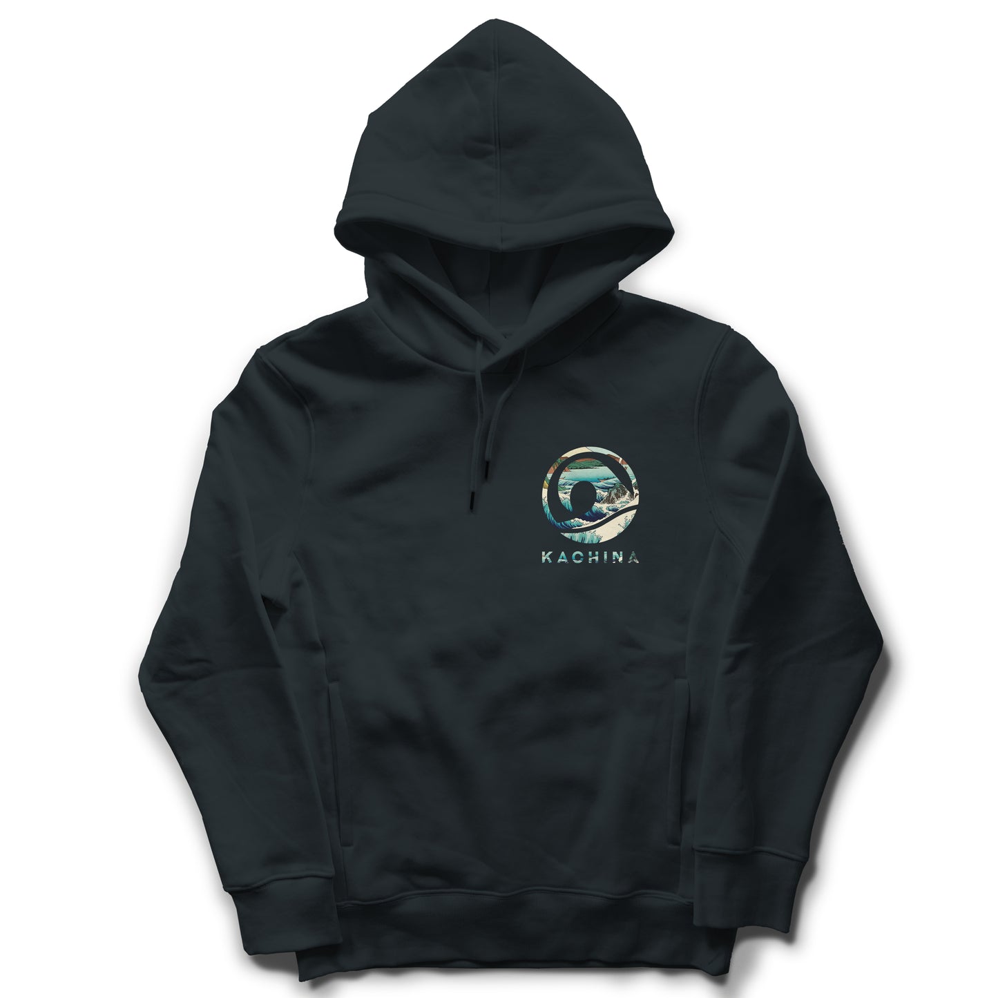 Hiroshige - The Sea at Satta Hoodie - Black