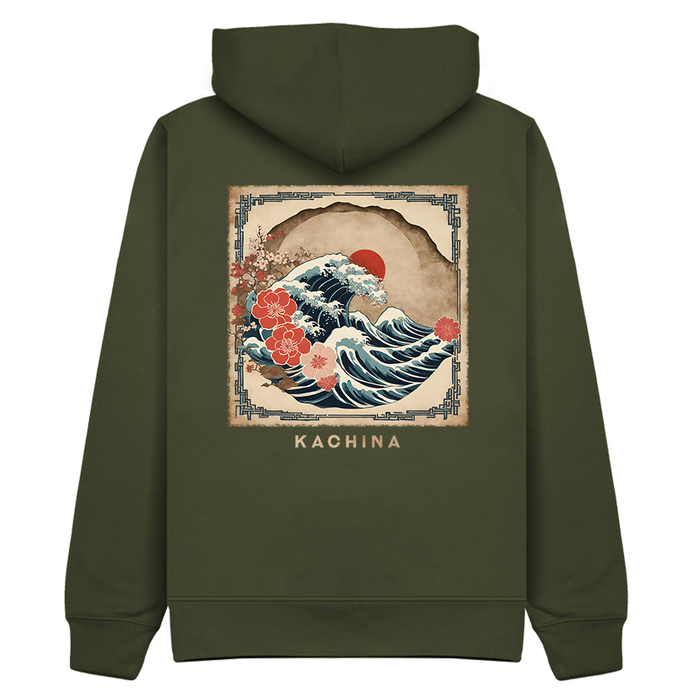 The Greater Wave Hoodie - Khaki
