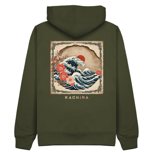 The Greater Wave Hoodie - Khaki
