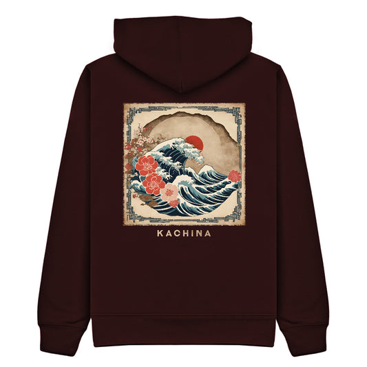 The Greater Wave Hoodie - Burgundy