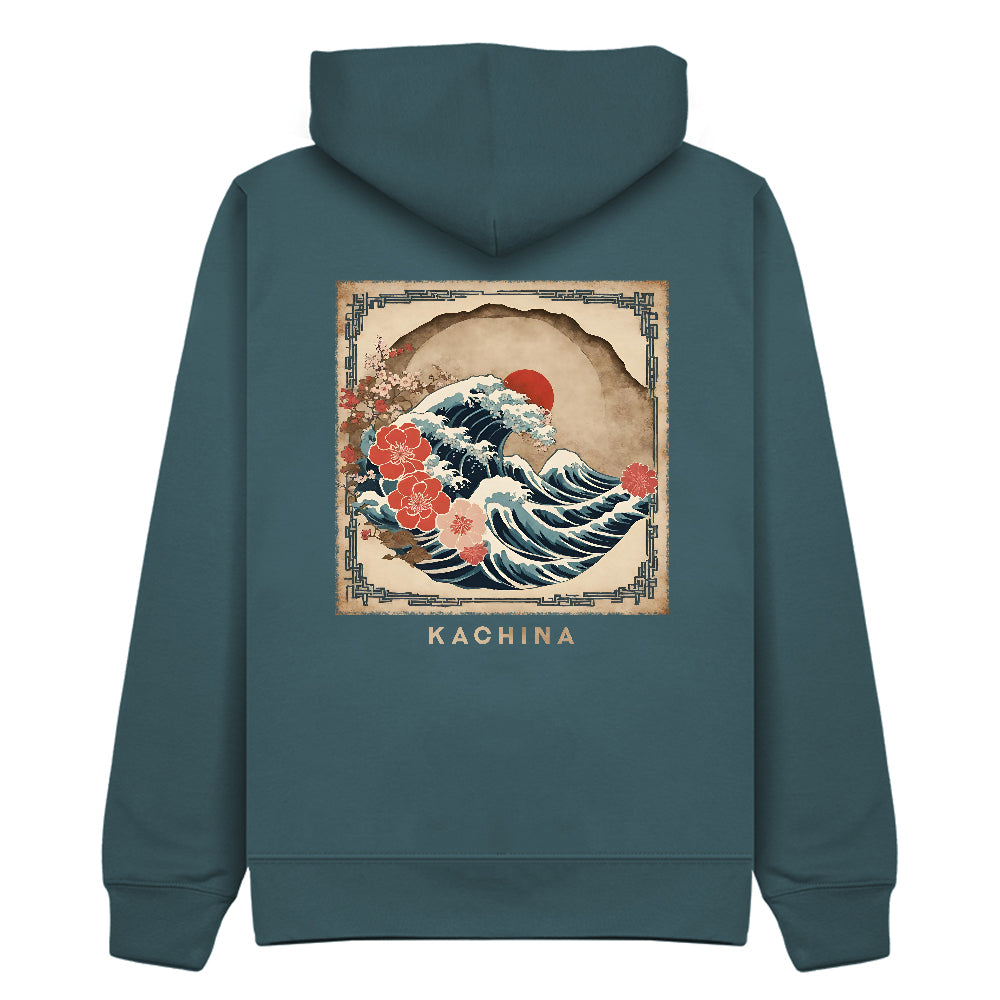 The Greater Wave Hoodie - Ocean Blue