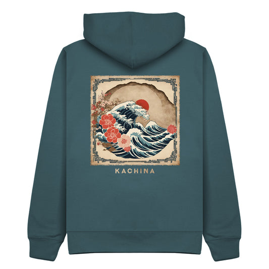 The Greater Wave Hoodie - Ocean Blue