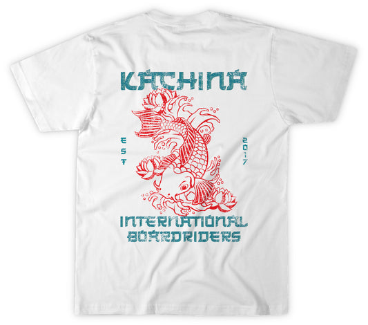 Kids Lucky Koi Tee - White