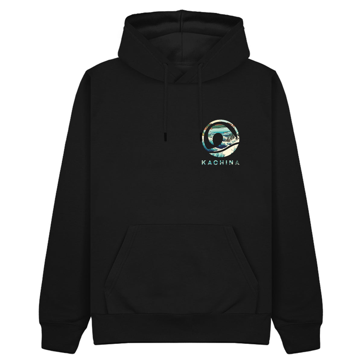 Hiroshige - The Sea at Satta Hoodie - Black