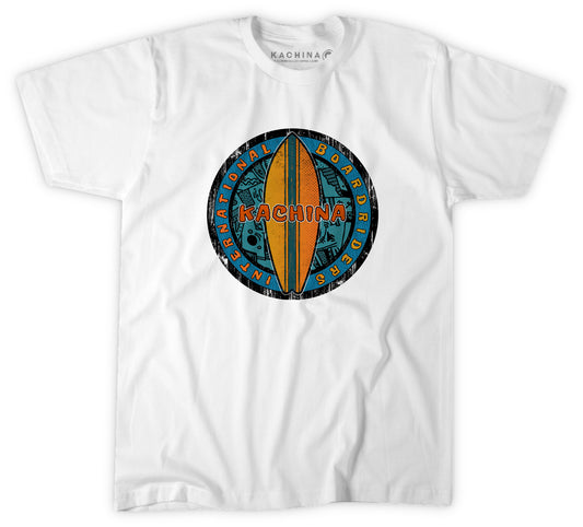 Kids Surfboard Tee - White