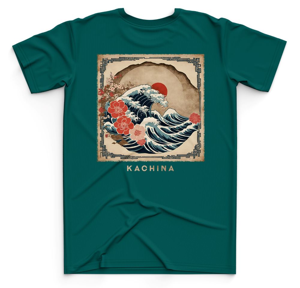 The Greater Wave - Pine Green