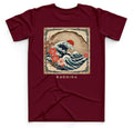 The Greater Wave - Burgundy