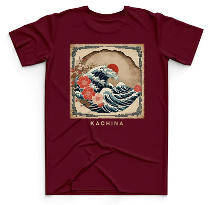 The Greater Wave - Burgundy