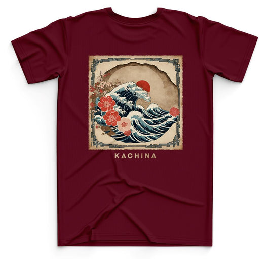 The Greater Wave - Burgundy