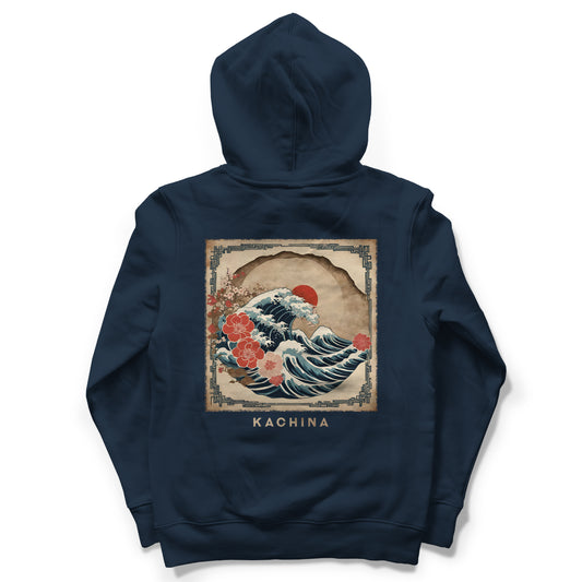 The Greater Wave Hoodie - Navy